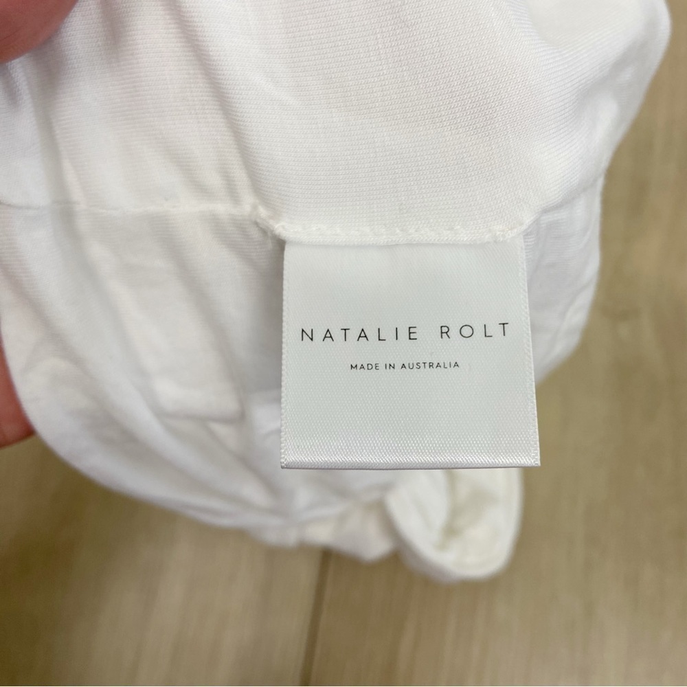 Natalie Rolt Maeve Crop Tube Top In White — image 5 of 8